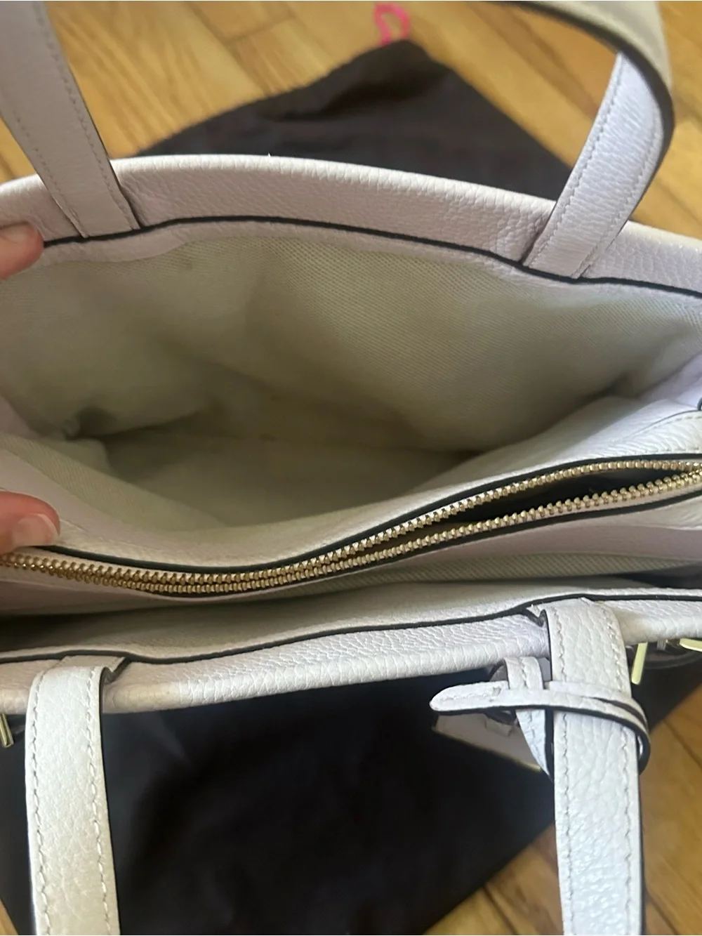 Kate Spade Milton Lane Olivera Blush Pink Leather Tote Bag